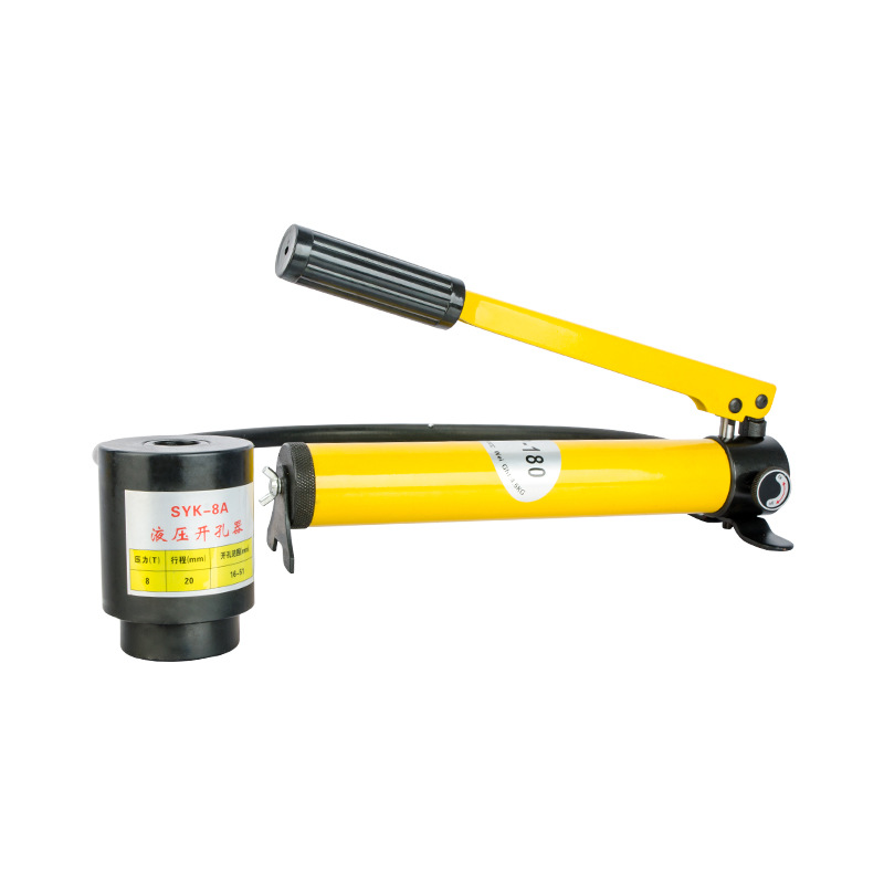 Abridor de agujero hidráulico Placa de hierro placa de acero inoxidable Dispositivo de agujero ancho SYK-8 15-tipo agujero redondo molde cuadrado caja de distribución