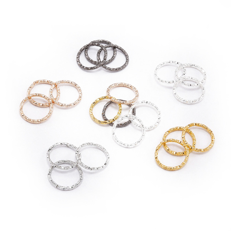 DIY jewelry accessories embossed jump ring embossed single ring hanging ring ring connection key ring open ring making material DIY jewelry accessories embossed jump ring embossed single ring hanging ring ring connection key ring open ring making material