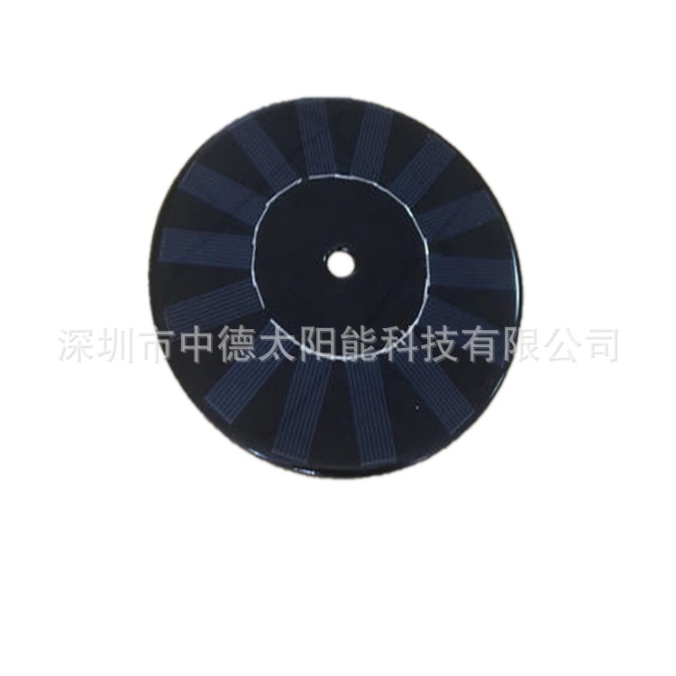 圆形太阳能滴胶板 5V太阳能板 5.5V太阳能光电板 小型太阳能板