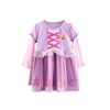 Autumn small princess costume, dress with sleeves, European style, children's clothing, “Frozen”, long sleeve