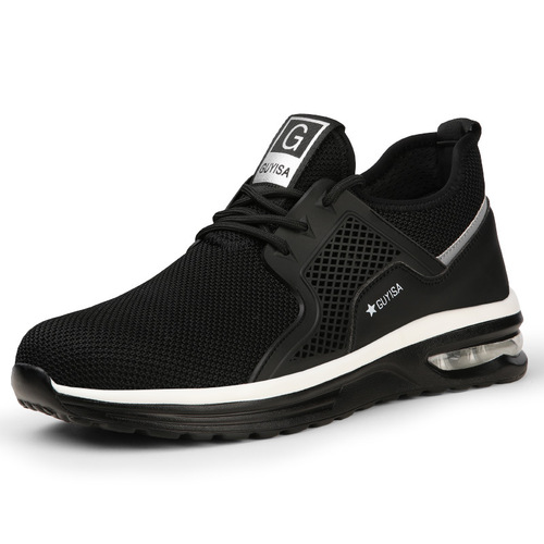 Cross-border labor protective shoes, anti-punching and anti-piercing, breathable mesh work shoes, comfortable men's version, shock-absorbing, stylish, safety protective shoes, wholesale