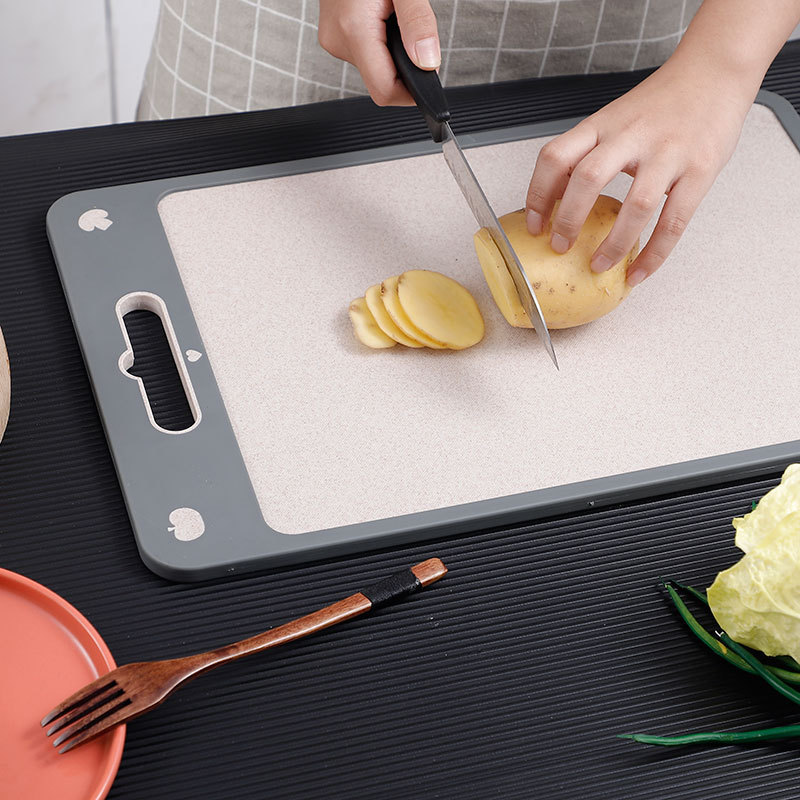 Antibacterial non-slip double-sided cutting board stainless steel