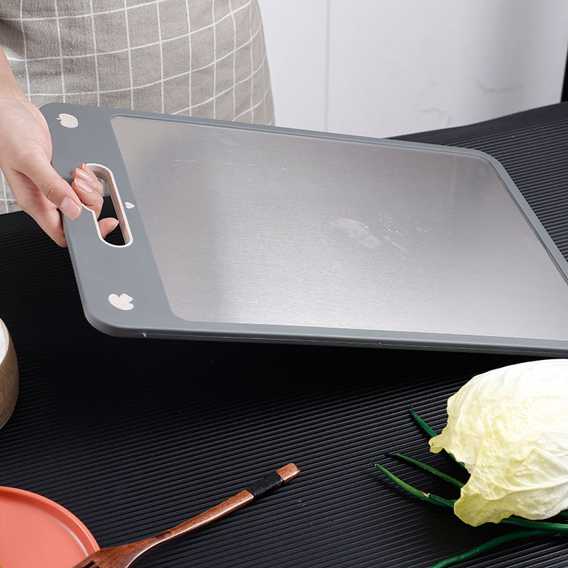 Antibacterial non-slip double-sided cutting board stainless steel
