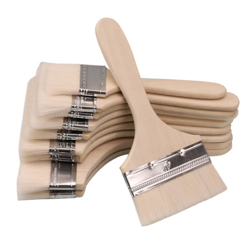 Manufacturer wholesale wool brush wooden handle paint brush barbecue brush dust brush tool brush baking wholesale