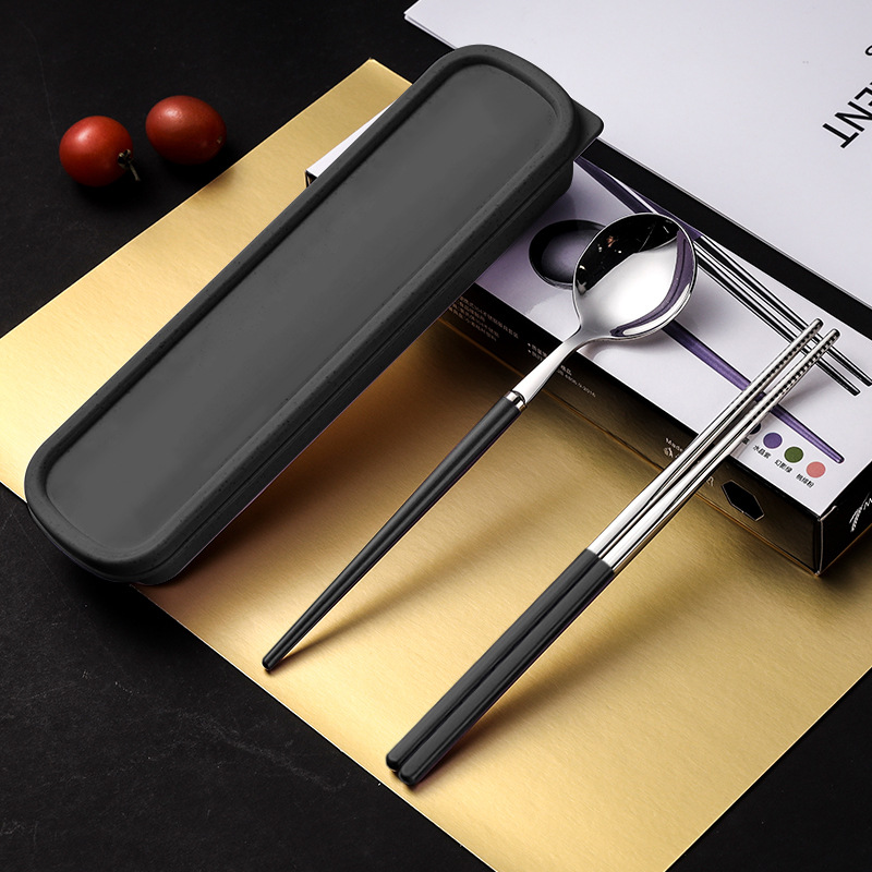 Portugal 304 portátil vajilla traje cuchara Tenedor palillos Nordic viaje casa Estudiante Adulto regalo