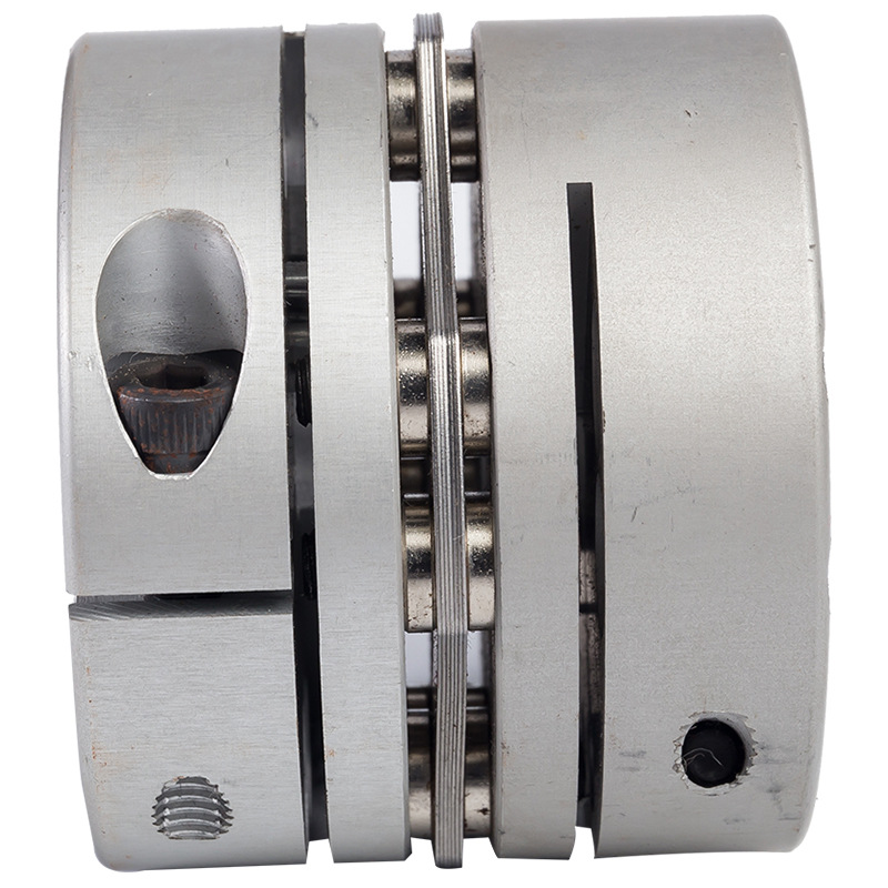 厂家供应现做铝合金单膜片联轴器 伺服电机联轴器 螺栓夹紧型