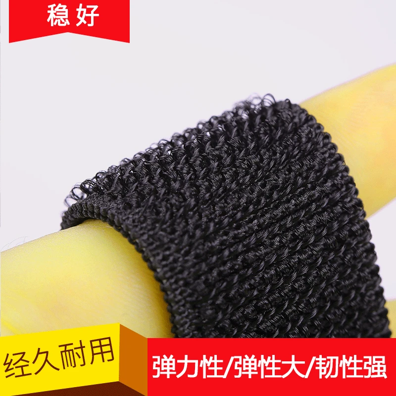 Elastic black belt with velcro, wholesale