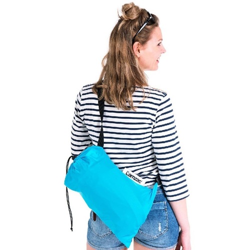 Portable lazy inflatable sofa outdoor indoor stowable air bed quick folding sofa bed lunch bed