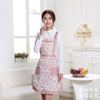 Fashionable double-layer apron, kitchen for food, bib for princess, overall, Korean style