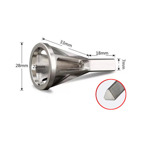 New deburring external chamfer electric hardware tool triangular handle hexagonal handle chamfering electric drill chuck