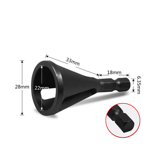 New deburring external chamfer electric hardware tool triangular handle hexagonal handle chamfering electric drill chuck