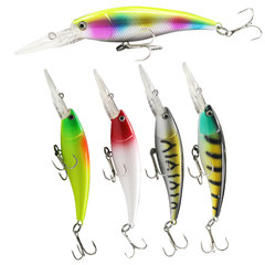 9cm/7g Long-Tongue Minnow with Built-In Rattle, Floating Lure for Bass Fishing, Weihai Wholesale Fish Bait