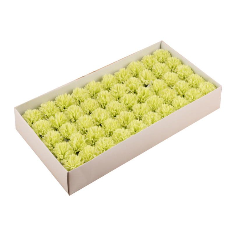 Flores artificiales de jabón, cabezas de flores de jabón para el Día de la Madre, claveles de jabón simulados con materiales para envolver flores, ramo de flores simuladas