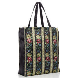 韩版复古印花手提包女时尚单肩包外卖打包袋多功能手提袋通勤袋