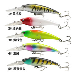 9cm/7g Long-Tongued Minnow Lure Hard Bait Wholesale — Built-in Rattle Bead, Weihai Fishing Tackle, ABS Material Fish Attractant
