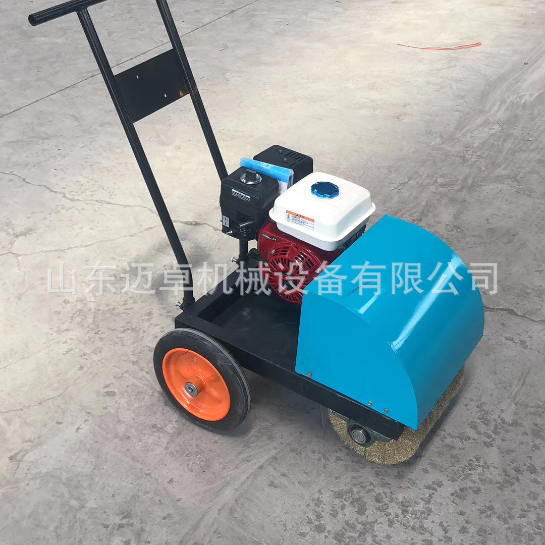 手推彩钢瓦船用除锈抛光钢丝轮打磨机 钢板除锈机厂家销售