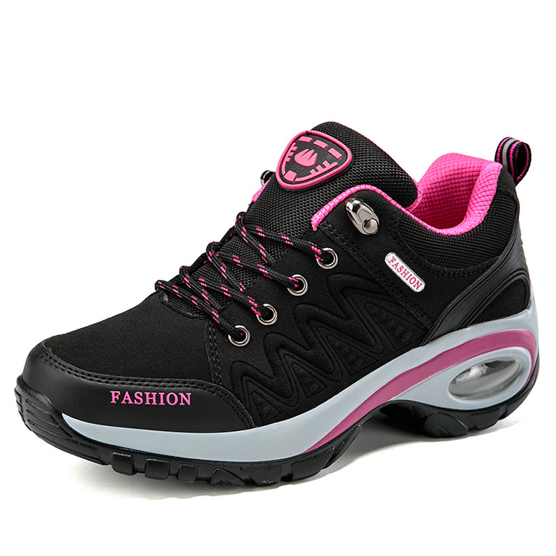 Spring and Autumn New Sports and Casual Shoes for Women, Thick-Soled Shock-Absorbing Air-Cushion Outdoor Shoes, Middle-Aged Mother's Travel Shoes