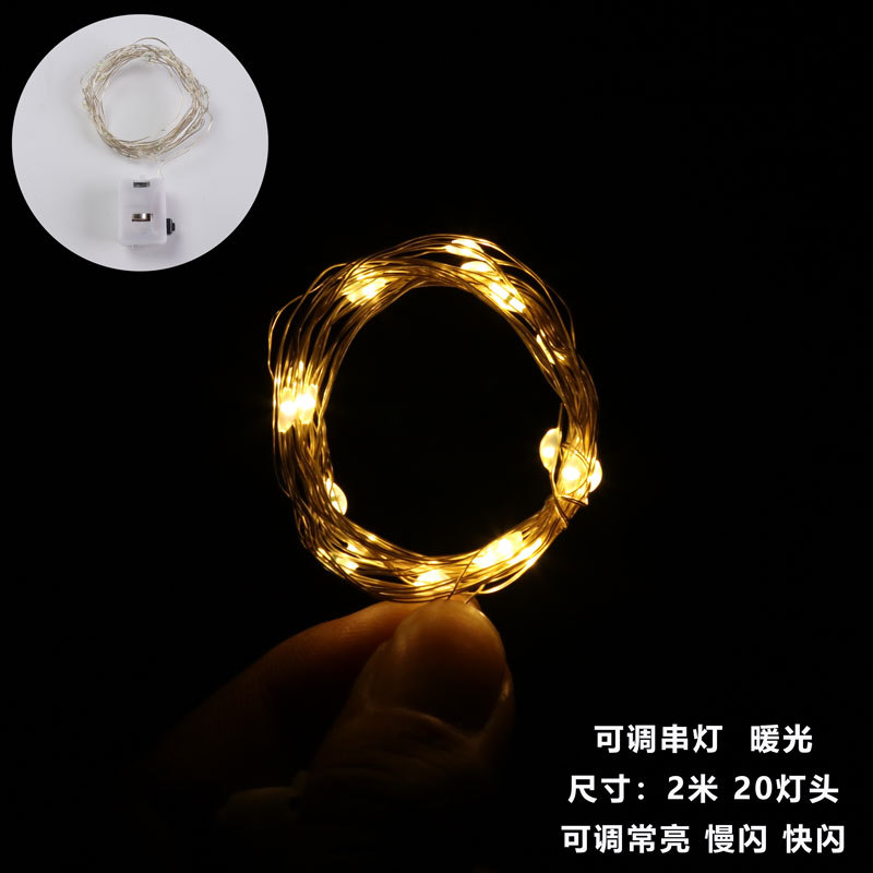 Luminoso Bouquet decoración LED pequeñas luces de colores luces de la secuencia cálida luz de la secuencia creativa romántica vacaciones flores material de embalaje lote