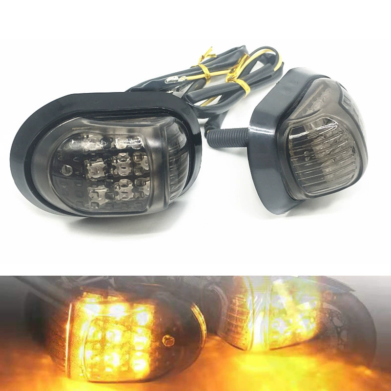 12V мотоцикл индикатор мигалки Светодиодный мотоцикл пара огней людоеда мигающий сигнал поворота