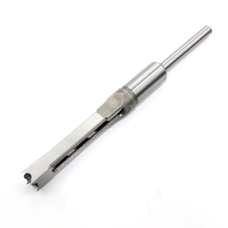 4 piezas de carpintería agujero cuadrado taladro desbloqueo agujero de perforación cuadrado Tenon taladro agujero cuadrado taladro de perforación núcleo