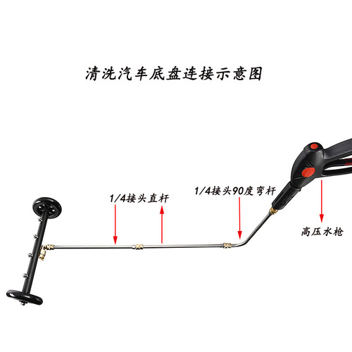 高压汽车底盘清洗喷头路面底盘清洗器两用可调节角度高压清洗喷头