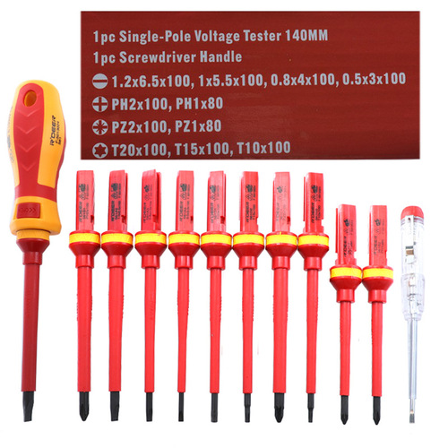 13-piece insulated screwdriver set 1000V cross-shaped screwdriver multifunctional electrician tool