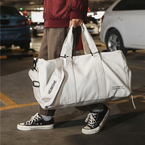 Dry and Wet Separation Yoga Fitness Bag for Men, Swim Bag with PU Handle, Outdoor Sports Travel Bag for Women, Custom Logo