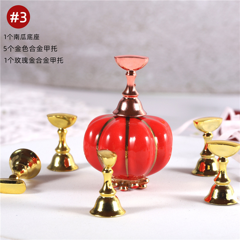 Nuevas herramientas de uñas de cerámica pieza de uñas de calabaza práctica de uñas japonesa pieza de uñas titular de uñas soporte de exhibición de trabajo de uñas