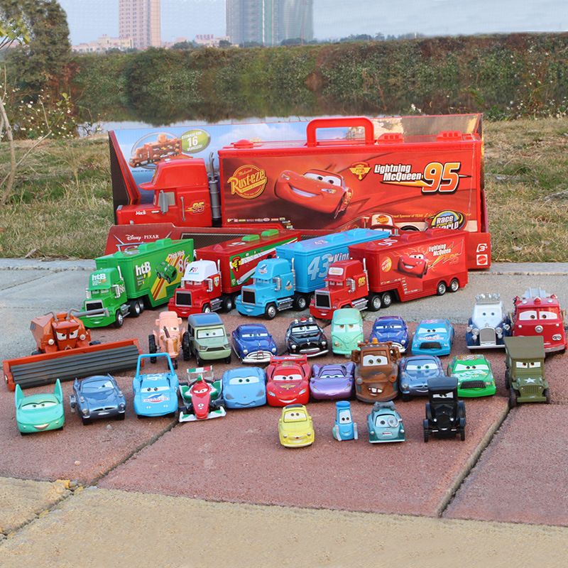 Wholesale Style Full Car Story Alloy Car Model Toy McQueen Mate Holly Sally Sheriff