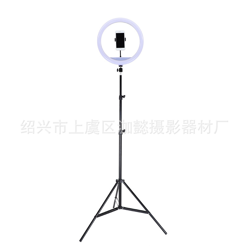 Nuevo anillo de luz de 14 pulgadas Luz de relleno en vivo ancla Luz de belleza flash traje de soporte en vivo