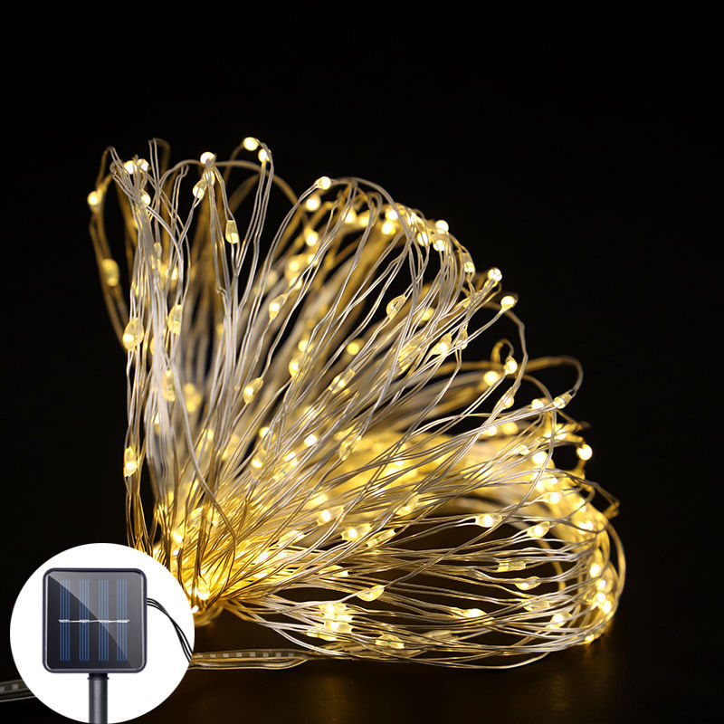Full Tiantian LED Copper Light Strings Solar Waterproof IP65 Festival Christmas Decoration Outdoor Landscape Set 2