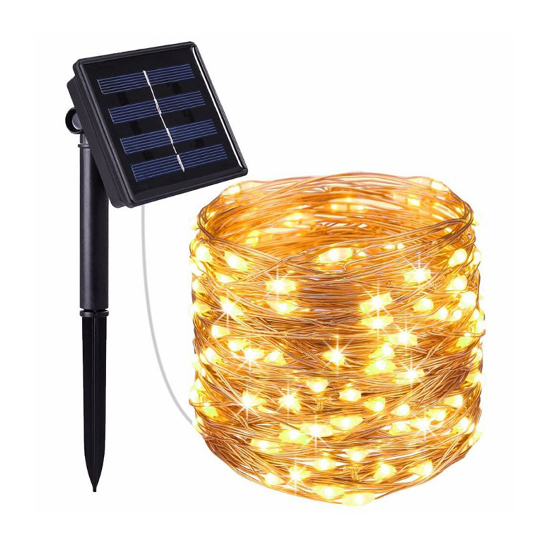 Full Tiantian LED Copper Light Strings Solar Waterproof IP65 Festival Christmas Decoration Outdoor Landscape Set 3