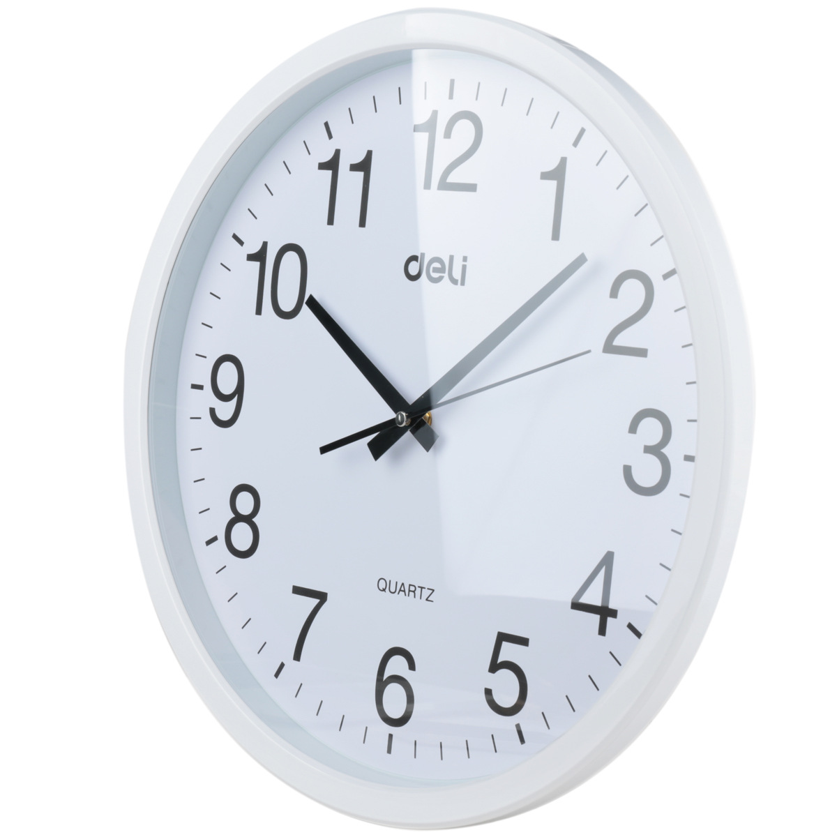 Deli/Deli 9006/9005/9007 Reloj de pared decorativo cuadrado redondo digital disponible en la oficina simple y de moda image 4