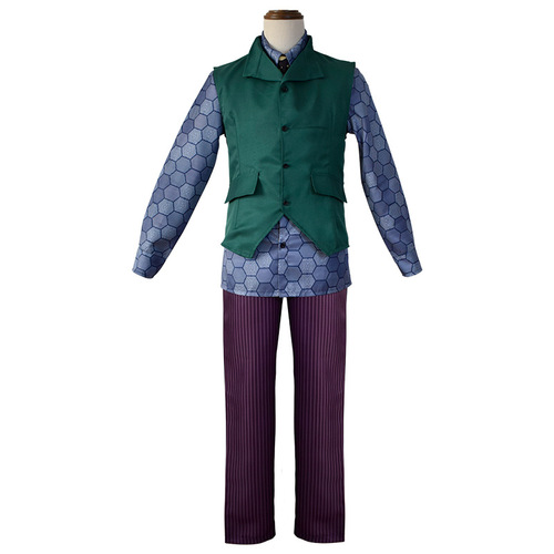 Halloween Horror Party Batman Dark Knight Heath Ledger Joker Clown Cosplay Costume