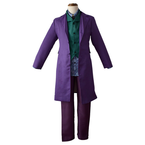 Halloween Horror Party Batman Dark Knight Heath Ledger Joker Clown Cosplay Costume