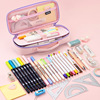 Cute cartoon pencil case, stationery for elementary school students, capacious cloth, Korean style