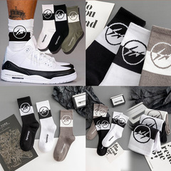 Trendy Brand Socks Hiroshi Fujiwara x AJ3 Limited Edition Socks, Unisex Athletic Socks, Fashion Cotton Socks