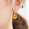 Fashionable earrings, crystal earings, internet celebrity, with gem, wholesale