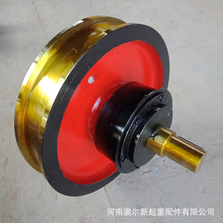 起重机大小车驱动轮 天车圆角箱行车轮 平车铸钢车轮组