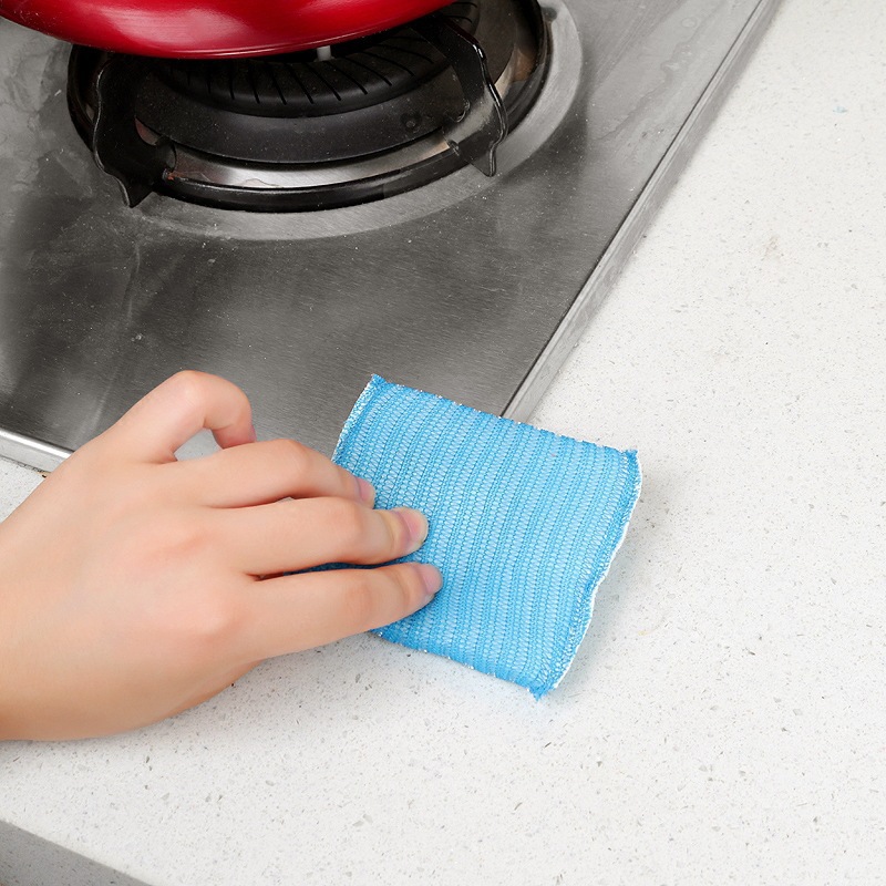 Yiwu pequeña mercancía cocina estropajo limpieza lavavajillas esponja cepillo olla paño de lavado King 4