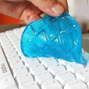 Gel limpiador multifuncional para rejillas de ventilación de coche, para eliminar el polvo, teclado de ordenador, gel mágico de cristal para portátiles