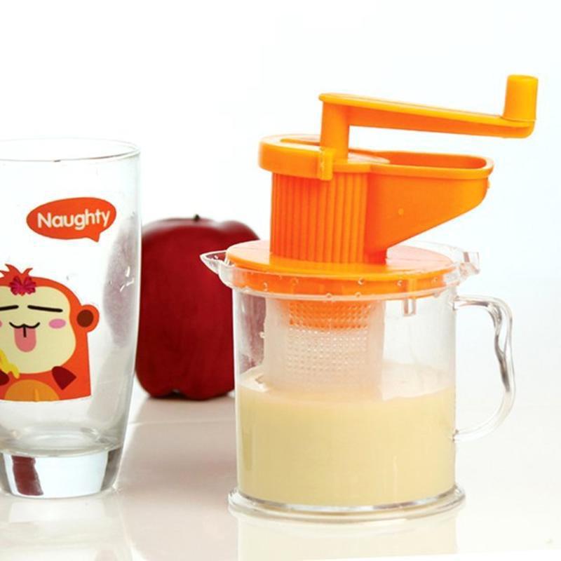 Hogar manivela máquina de leche de soja exprimidor manual Mini máquina de leche de soja exprimidor regalo
