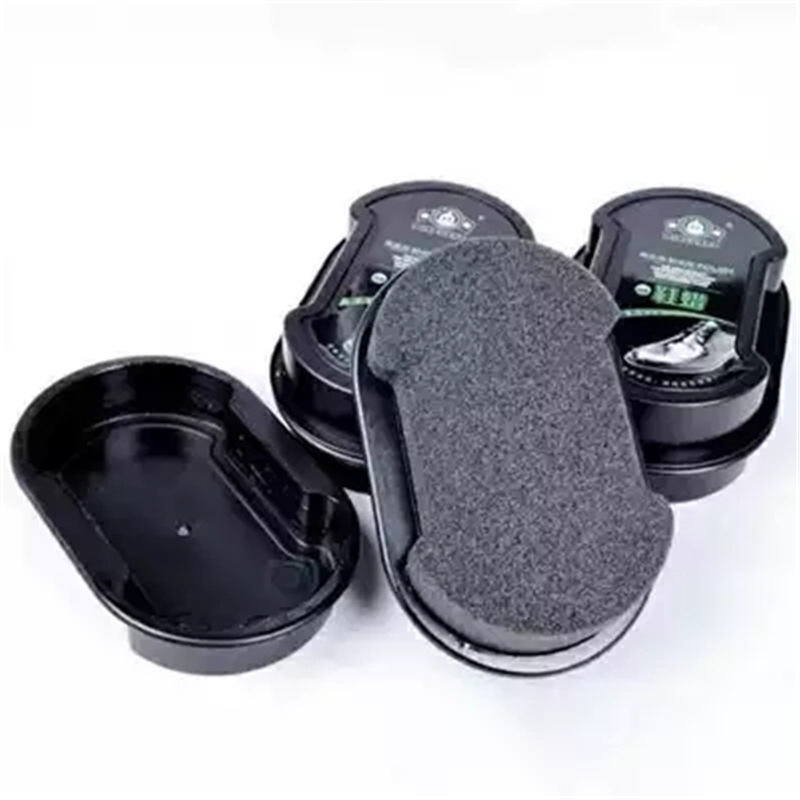 La cera de doble cara del zapato de la esponja, cera descolorida y brillante del zapato, puliendo los zapatos de cuero de la esponja del aceite-cuidado