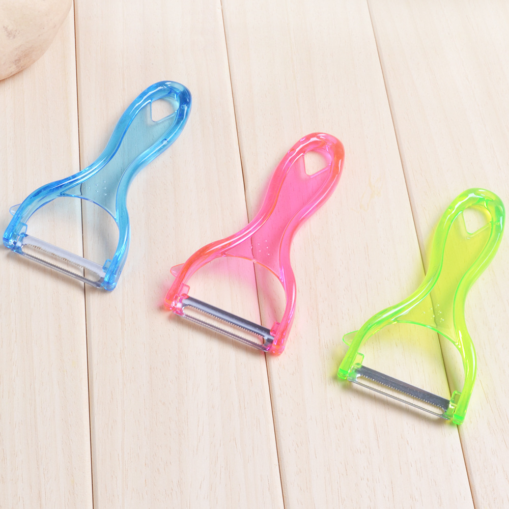 Pelador de fruta de color caramelo transparente pelador de cristal melón y pelador de frutas 15g