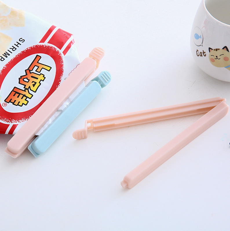 Paquete de cinco colores nórdicos clip de sellado bolsa de alimentos clip de sellado clip de conservación de alimentos bolsa de plástico bolsa de aperitivos clip de sellado