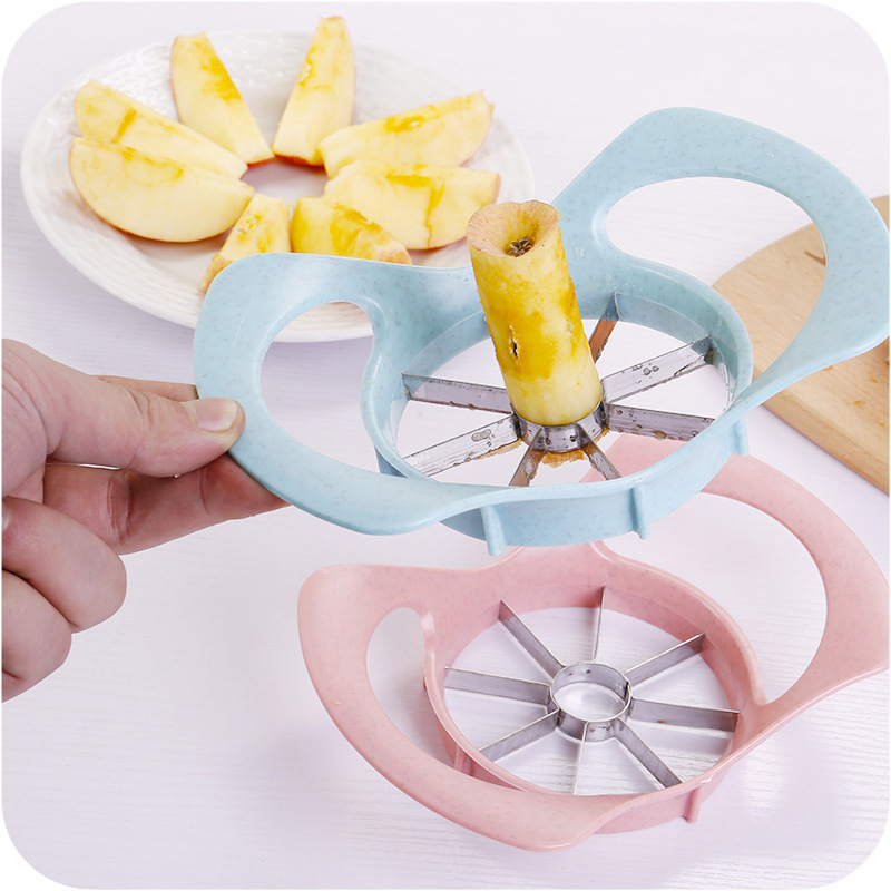 Acero inoxidable Apple cortador de fruta slicer cocina artefacto cortador de fruta divisor