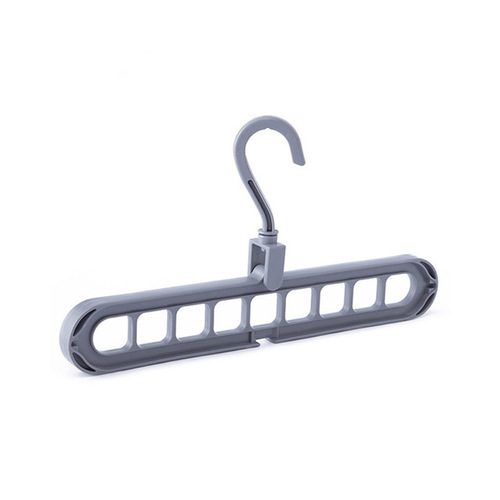 The same nine-hole clothes hanger multifunctional nine-hole rotating magic clothes hanger folding clothes drying storage rack
