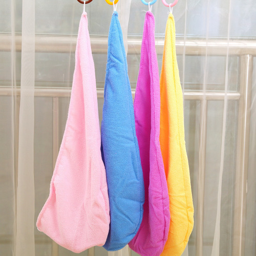 Korean solid color absorbent dry hair cap, absorbent dry hair towel, thickened dry hair towel, dry shower cap wholesale