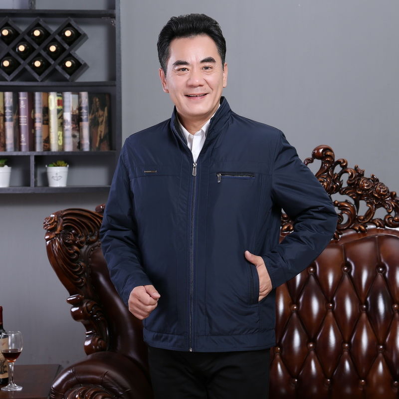 Abrigo de los hombres de otoño e invierno papá desgaste de mediana edad y ancianos ropa de hombre forrada de lana engrosada chaqueta de los hombres abrigo de invierno abrigo de algodón acolchado hombres