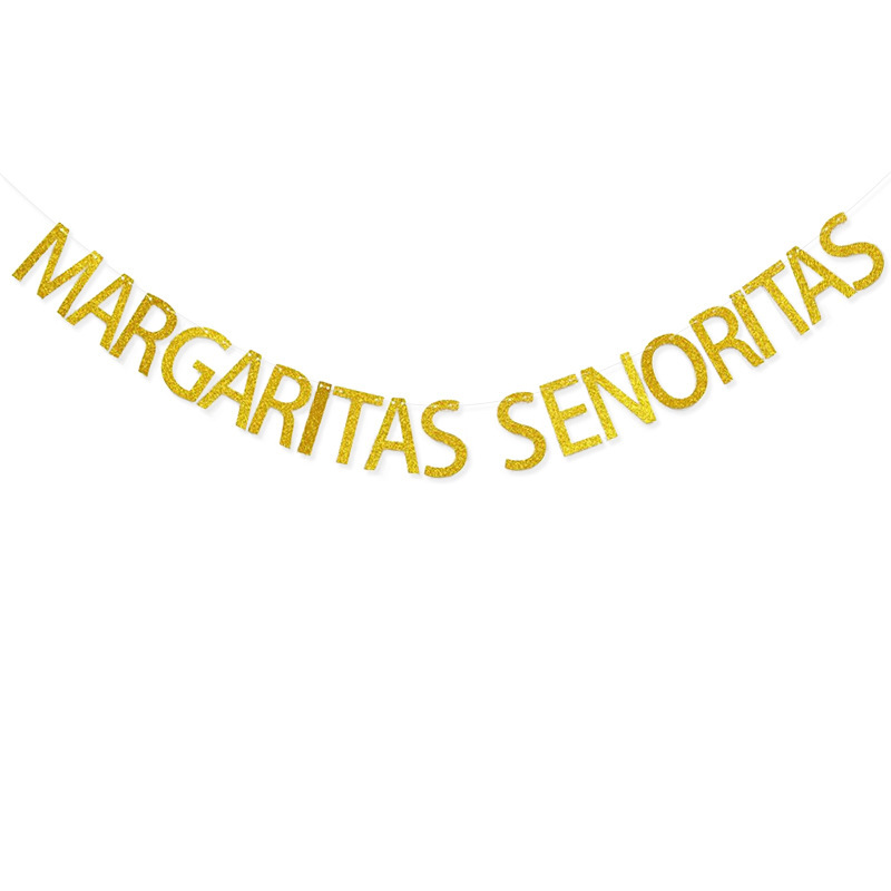 Fiesta de la boda banderas margaritas senoritas Garland atmósfera decoración suministros